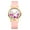 A, variant on Round Analog Watch for Women: Silicone Strap and Rustic Floral Painted Dial Quartz Wristwatch for Leisure Business Gifts