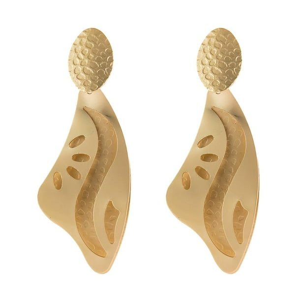 Pendientes Colgantes Geométricos Para Mujer De Moda Pendientes Colgantes Grandes Joyas De dorado