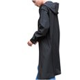 thumbnail image 5 of Jacenvly New Rainwear for Men/Women and Man Casual Long Sleeve Jacket Coat Walking Raincoat Hoodies Uv Protection Rain Suits for Women Black, 5 of 9