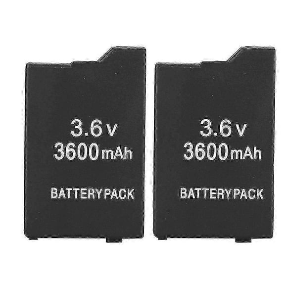 2pcs 3600mAh Black 3.6V Slim External Replacement Battery Pack For SONY PSP 2000/3000_Cheap Gifts Great Gift