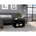 thumbnail image 2 of TUHOME Luanda Lift Top Coffee Table with Concealed Storage and Wheels, Black, 2 of 7
