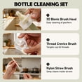 thumbnail image 5 of Baby Bottle Cleaning Set with Foldable Drying Rack 8 in 1 Portable Silicone Bottle Brush Kit for Baby Feeding Supplies with Storage Case, 5 of 8