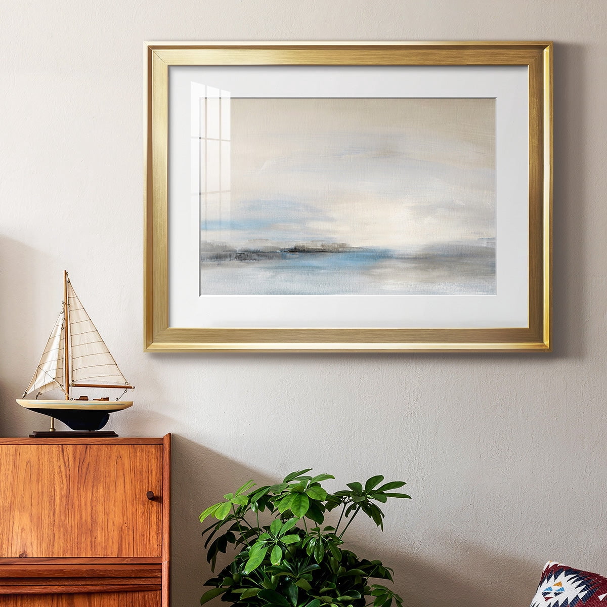 Soft Distance Premium Framed Print - Ready to Hang