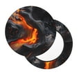thumbnail image 2 of Disketp Molten Lava Abstract Flow Funda Redonda para Taburete, Funda de Cojín para Silla de Bar Suave y Elástica-14 inch, 2 of 7