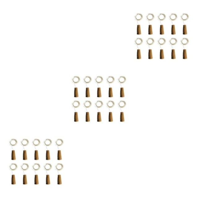 Redempat 10x Wine Bottle Lights With Cork Creating Warm And Inviting Atmosphere In Any Setting Wide pink 3Set