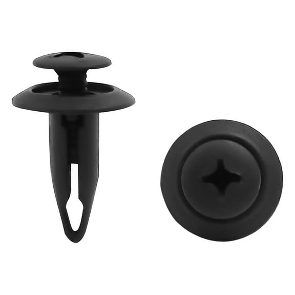 Unique Bargains 6mm Hole Dia Plastic Car Bumper Mudguard Push Clips Rivets Retainer 10pcs for Ford