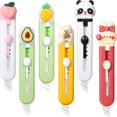thumbnail image 2 of HLONK 6Pcs Box Cutter  Utility Knife  Box Cutter Retractable  Cute Box Cutters for Office  Home  Arts Crafts  Cartons  Cardboard  Paper  Multicolor, 2 of 7