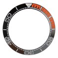 thumbnail image 1 of Watch Bezel Insert 41.5mm Ceramic Watch Bezel Ring Repair Replacement Accessory for Watchmaker Black Base and Orange, 1 of 9