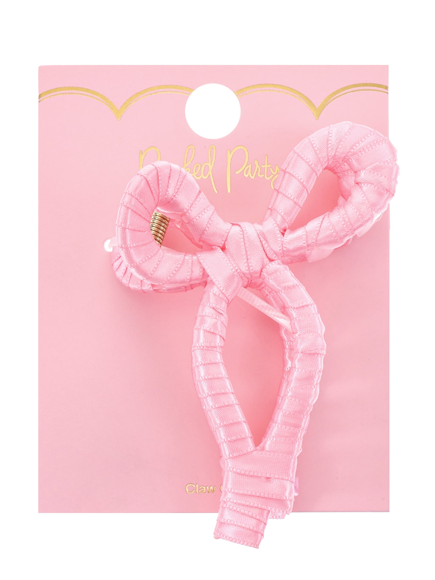 Packed Party Pink Bow Hair ClawClip, 1 Piece