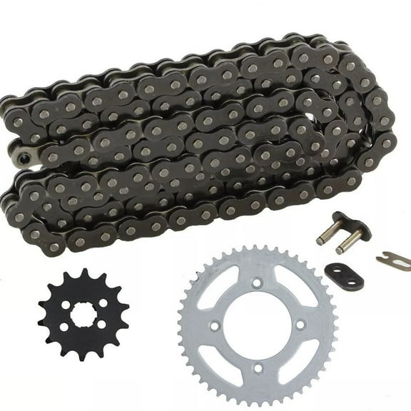 Max Motosports Black Drive Chain & Sprockets Kit for Honda XR80R 1985-2003 / CRF80F 2004-2013