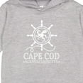 thumbnail image 3 of Inktastic Cape Cod Massachusetts Nautical Toddler Hoodie, 3 of 4