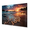 thumbnail image 2 of Designart "Horizon at Sunset I" Coastal Metal Wall Decor, 2 of 5