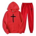 thumbnail image 1 of Ensemble Deux Pièces à Capuche pour Hommes, Sport et Décontracté, pour Course, Jogging et Entraînement, 1 of 2