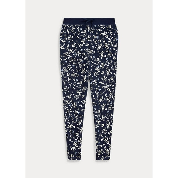 Polo Ralph Lauren Thames Floral Cotton Terry Pant Navy / Off White