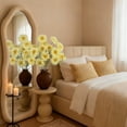 thumbnail image 4 of 4-piece set of artificial wildflowers, faux long-stem silk flowers, artificial flower arrangements for mothers, wedding bridal bouquets, table centerpieces, outdoor summer and spring decorations, 4 of 10