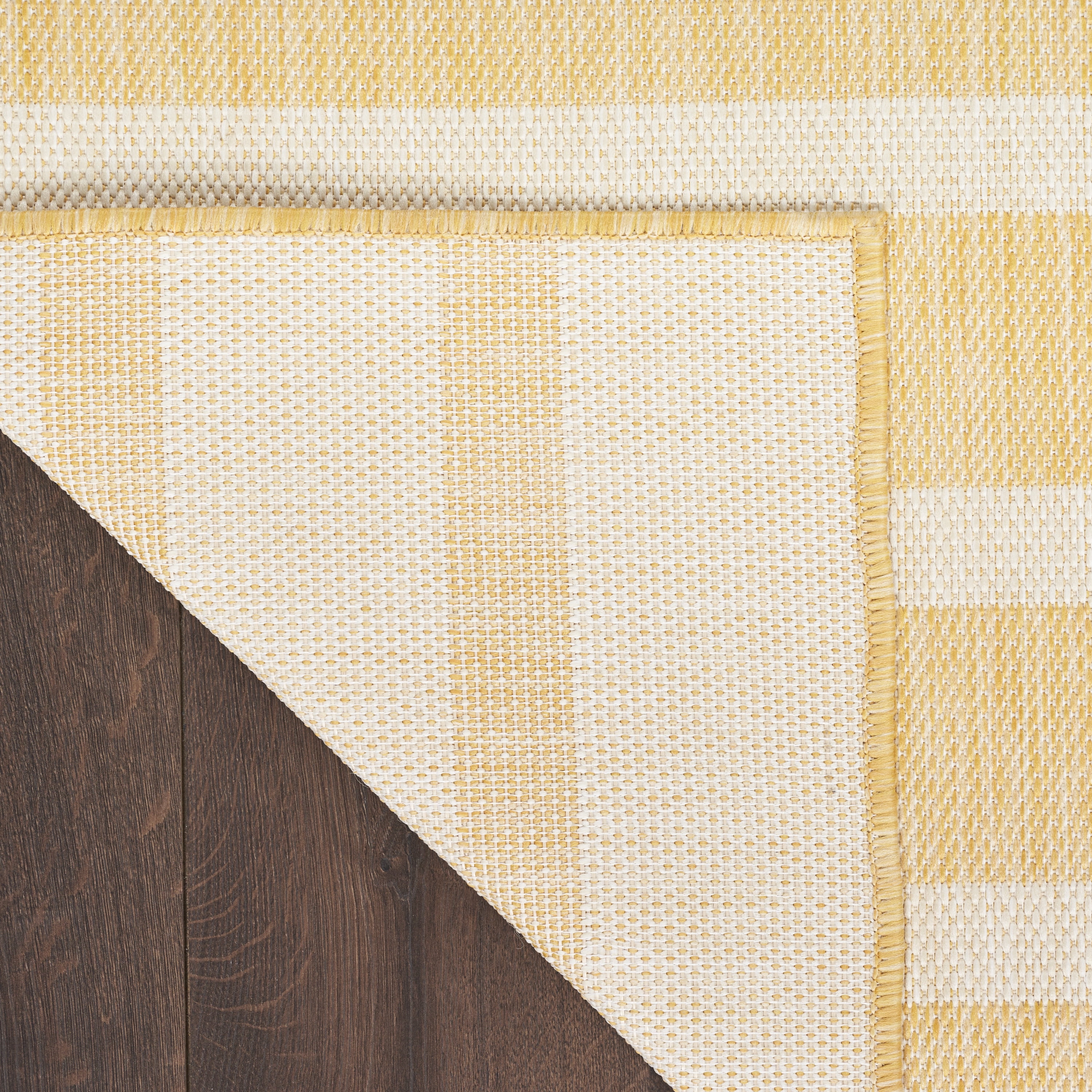 Nourison Positano Indoor/Outdoor Yellow Ivory 9' x 12' Area Rug (9x12)