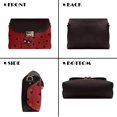 thumbnail image 2 of SCRAWLGOD Ladybug Heart Print Red Black Small Crossbody Bags for Women Trendy, Pu Leather Lightweight Cell Phone Crossbody Wallet Purses with Detachable Chain, 2 of 7