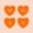 ORANGE, variant on Set of 4 Valentines Day Vinyl Wall Art Decal - Assorted Heart Candies - 10" x 11" Each - Valentine’s Home Living Room Bedroom Fun Indoor Outdoor Apartment Coffee Shop Decor (10" x 11" Each, Black)