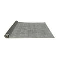 thumbnail image 2 of Ahgly Company Indoor Round Abstract Gray Modern Area Rugs, 6' Round, 2 of 4