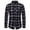 Brown, variant on DDAPJ pyju Men's Plaid Shirt Regular Fit Business Casual Button Down Shirts Long Sleeve Wrinkle Free Dress Shirt Wedding Guest Shirts with Chest Pocket Black XL