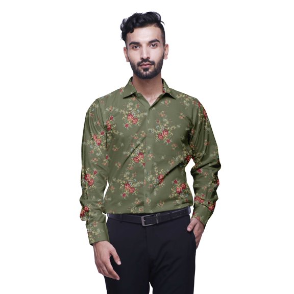 BESTMAN CasualÂ Shirts For Men Slim Fit Button Down Long SleeveÂ Shirt