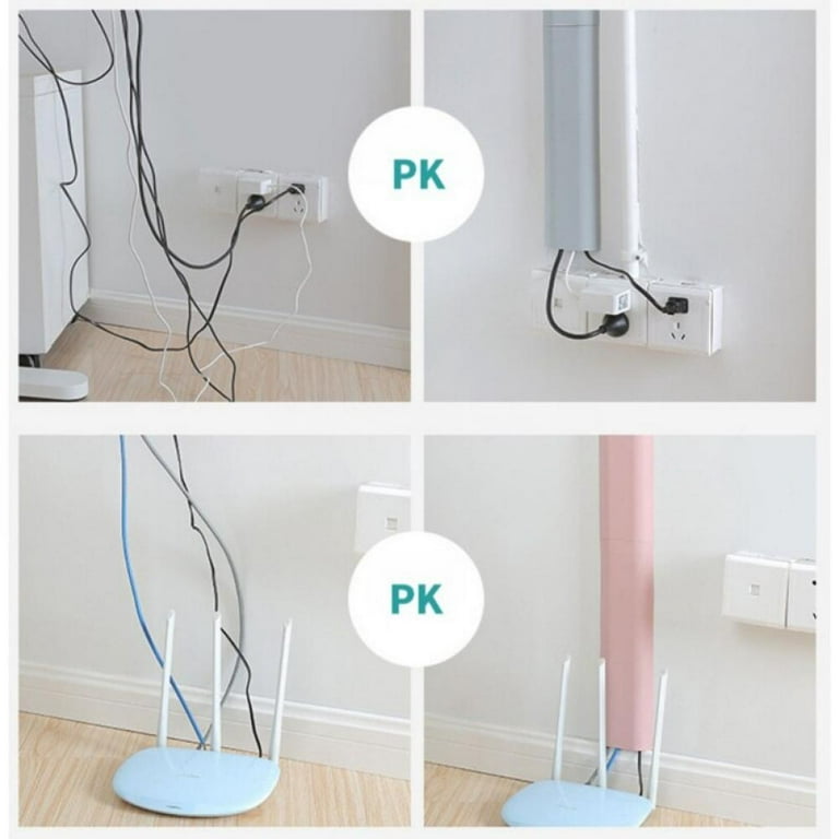 DIY hiding cables with wall cord cover kit. #diy #hidecables #fyp #fla, Cord Organization