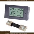 thumbnail image 2 of Dc 6,5-100v 0-100a pantalla Lcd medidor de energía de voltaje de corriente Digital multímetro amperímetro voltímetro con derivación de corriente 100a, 2 of 5