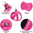 thumbnail image 6 of Dog Harness for Small & Medium Dogs Reflective Step in Puppy Harness Pink, 6 of 9