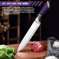 thumbnail image 6 of DFITO 9-Piece Kitchen Knife Set with Acrylic Block, Non Stick Sharp High Carbon Stainless Steel Chef Knife Set with Sharpener, 6 of 8