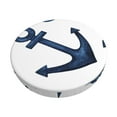 thumbnail image 6 of Uemuo Navy Blue Anchor Pattern Round Bar Stool Seat Covers Washable Stool Cushion Slipcover Elastic Bar Chair Covers-12 inch, 6 of 7