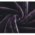 thumbnail image 6 of Chezmoi Collection Heavy Thick Korean Style Faux Mink Blanket Single Ply 9 Lbs, 750GSM Silky Soft Plush Raschel Mink Blanket, 92" x 106" US King Size, Solid Dusty Purple Mauve, 6 of 8
