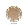 thumbnail image 3 of Handwoven Insulation Pad, Flower Shaped Placemat, Heat-Resistant & Odorless Kitchen Mat, Eco-Friendly Table Protector for Kitchen & Dining, Kitchen Accessories & Home Decor, 3 of 6