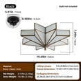 thumbnail image 4 of Lámpara de techo Mazu House Black Star Brass Glass 50 cm, 4 of 9