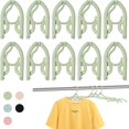 thumbnail image 2 of Cute Chip Clips 10 Pcs Travel Foldable Hangers 2024 Update Portable Plastic Hanger Travel Accessories Must Haves Clothes Drying Rack Folding Hanger For Traveling Camping Flying RV, 2 of 4