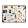 thumbnail image 3 of Festival Celebration Design 63''x48'' Plush Memory Foam Bath Mat, Soft, Absorbent, Non Slip, Durable, 3 of 7