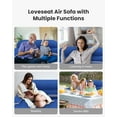 iDOO Inflatable Sofa Couch, Air Lounger Chair with Builtin Pump for