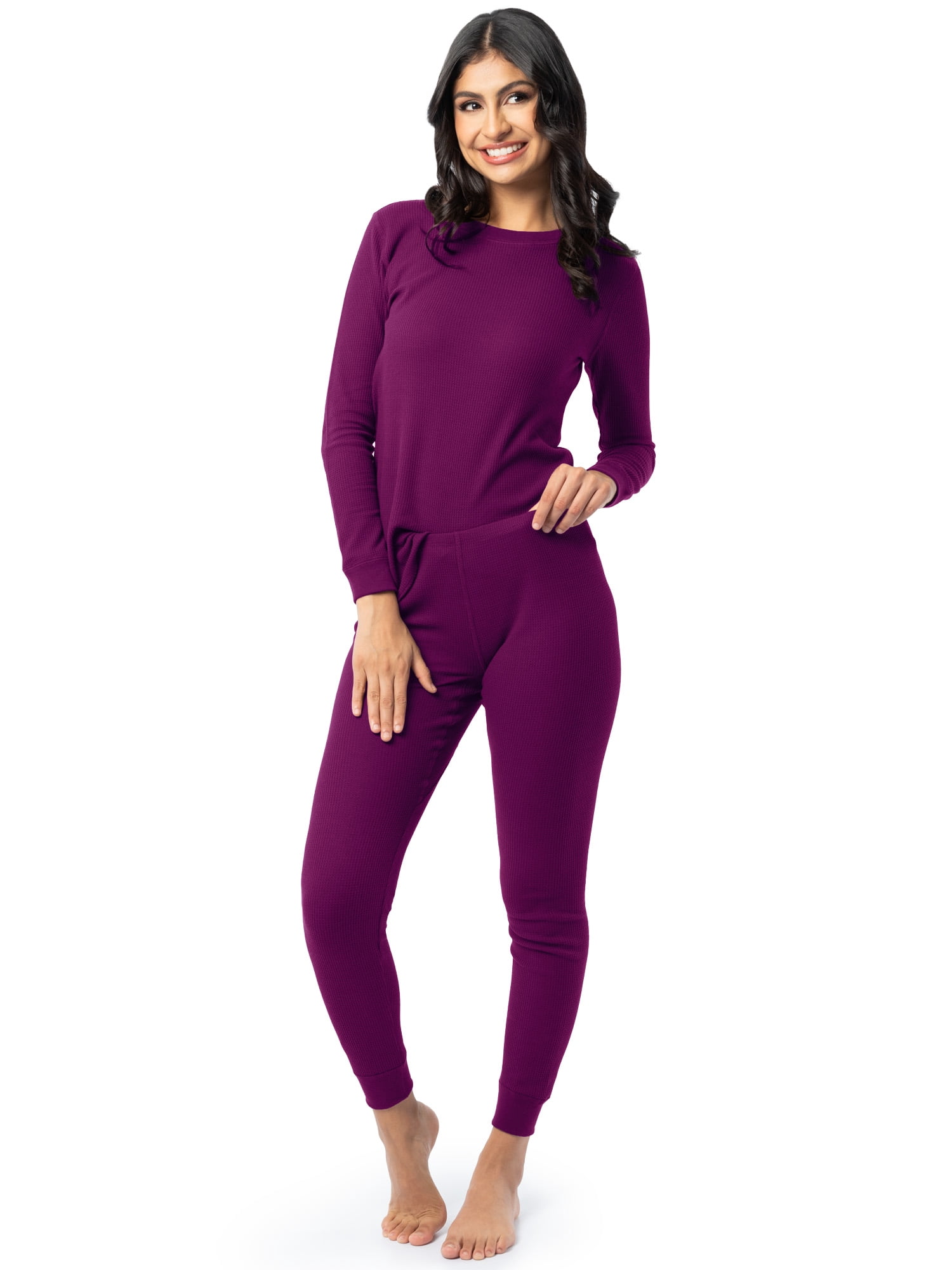 Fruit of the Loom Women's Recycled Waffle Thermal Bottom 2PK, Sizes XS-4XL