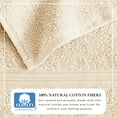 thumbnail image 3 of Great Bay Home Quick-Dry 100% Cotton 6 Piece Towel Set, Buttermilk., 3 of 6