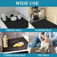 thumbnail image 4 of Dish Drying Mats for Kitchen Counter - Coffee Bar Mat Dish Drying Pad with Non-Slip Rubber Backed, Drying Mat for Coffee Machine Dish Rack Hide Stain Absorbent for Counter (23.5x15.5in, 4 of 6