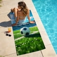thumbnail image 6 of Partheme 55x28 in Beach Towel , Soccer Quick Dry Sand Beach Towel for Boys Personalized Beach Towel Pool Camping Travel Towel Soft Beach Blanket Bath Shower Towel , D, 6 of 6
