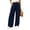 Navy, variant on Lyrcatrment Wide Leg Sweatpants for Women Elastic Waisted Pull on Plain Sweat Pant Loose Fitting Pleated Casual Fall Trendy Loungewear Baggy Pants with Pockets(White,X-Large)