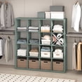 thumbnail image 2 of Furinno CUBIC 16-Cube Open Shelf Extra Thick Frame Sage Green, 2 of 6
