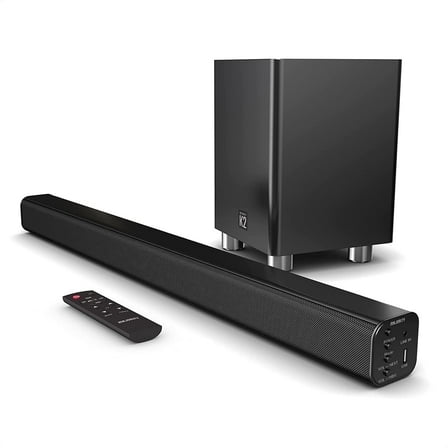 Majority K2 150W 2.1-Channel Sound Bar with Subwoofer, Bluetooth, HDMI ARC - Premium Audio Experience