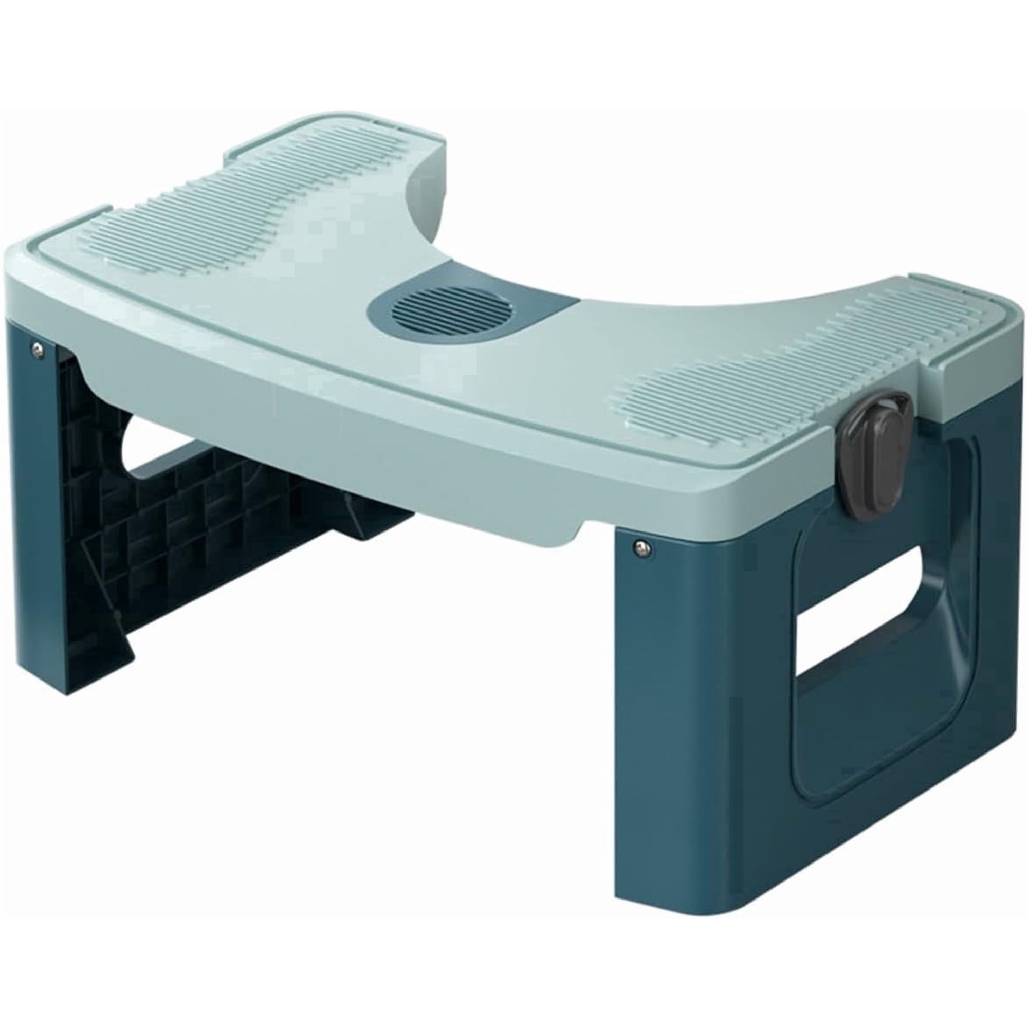 Step Stool Toilet Assistance for Adults, Ergonomic Bathroom Poop Stool for Squatting Posture, Portable Plastic Potty Stool for Adults Foldable Bathroom Leg Raiser Stand Feet - Anti-Slip Feet
