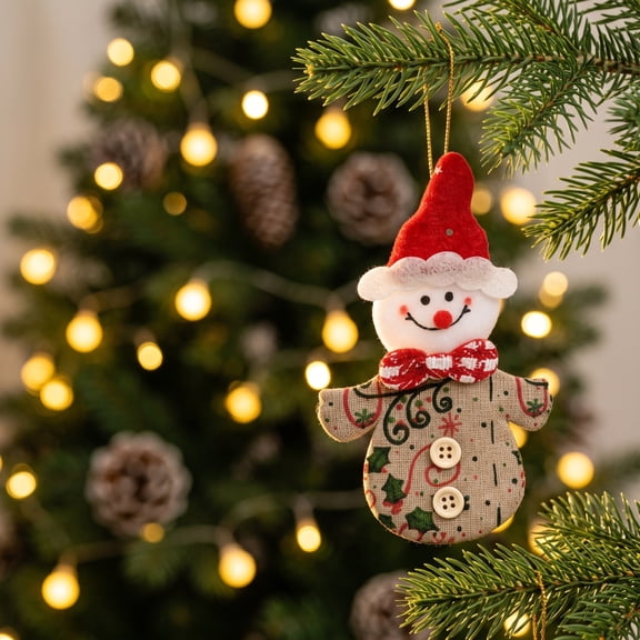 Fmbmuo Christmas Decorations Fabric Christmas Doll Pendants for Decorating Christmas Trees,Multicolor
