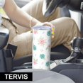 thumbnail image 6 of Pioneer Flower Floral Print Pattern 20oz Skinny Tumbler with Straw & Lid, Double Wall Vacuum Insulated Cup, Leak-Proof, Cup Holder Friendly, Hot 6H Cold 12H, 6 of 6