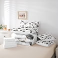 thumbnail image 6 of Manfei Grey Modern Honeycomb Twin Bedding Sets 7-Piece, Art Watercolor Square Bedding Comforter Set, Teens Kids Boys Girls Sheet Sets, Microfiber Bedroom Decor, 6 of 8