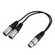thumbnail image 5 of 3X Conector Hembra XLR de 3 Una Doble Enchufe Macho de 2 M Adaptador de Cable Y SPLITTER Cable de 1 Pie, 5 of 5