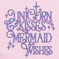 thumbnail image 2 of CafePress - UNICORN KISSES And MERMAID WISHES Body Suit - Long Sleeve Cotton Baby Bodysuit, 2 of 4