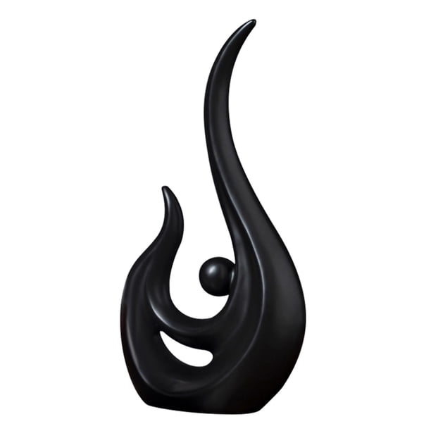 Estatua de cerámica Figuras Abstractas De Phoenix Escultura Estatua De Cerámica Negro 28cmx16cm Negro 28cmx16cm Magideal Estatua de cerámica